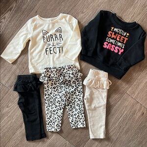 Garanimals Black and White Kids Matching Set